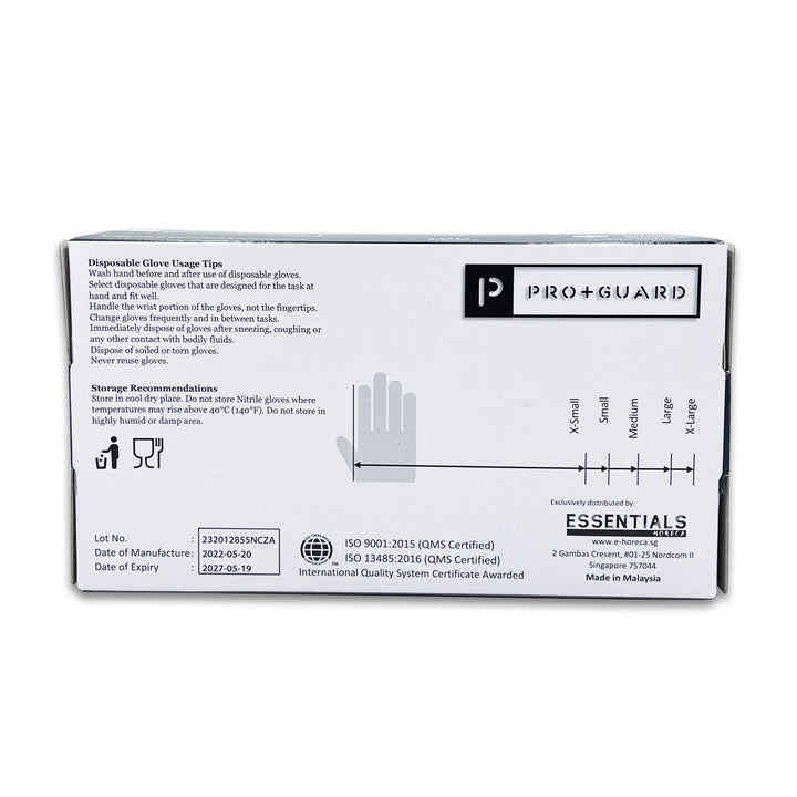 Pro+Guard Nitrile Gloves (Blue - Powder Free)