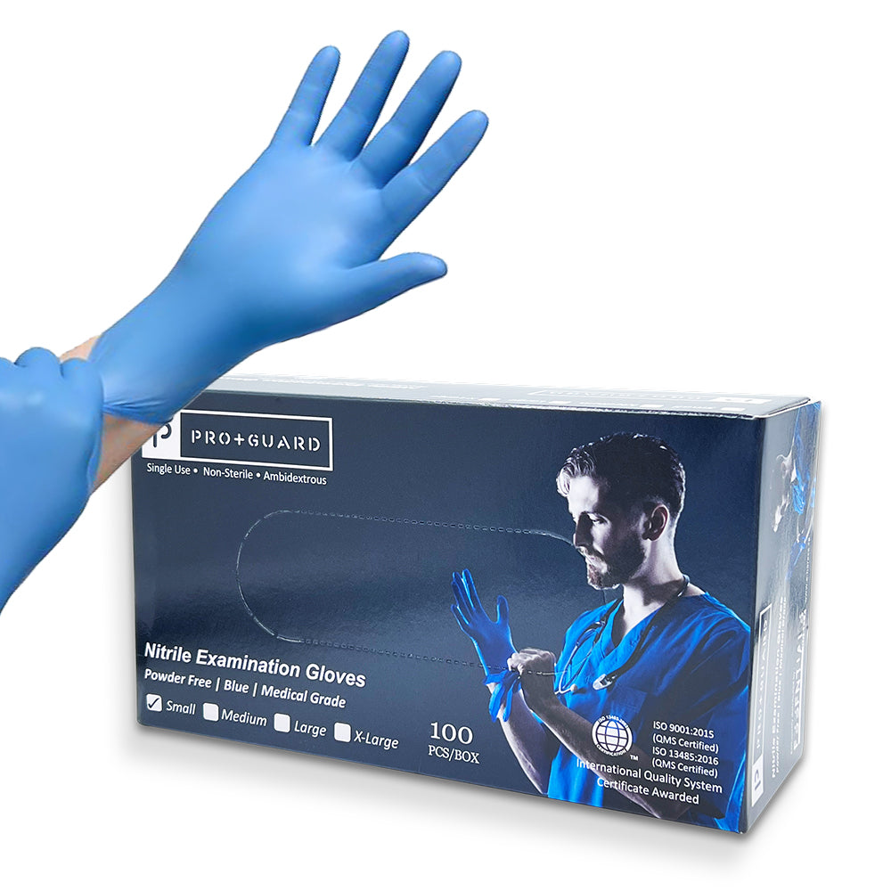 Pro+Guard Nitrile Gloves (Blue - Powder Free)