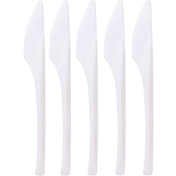7'' Plastic Knife (White)