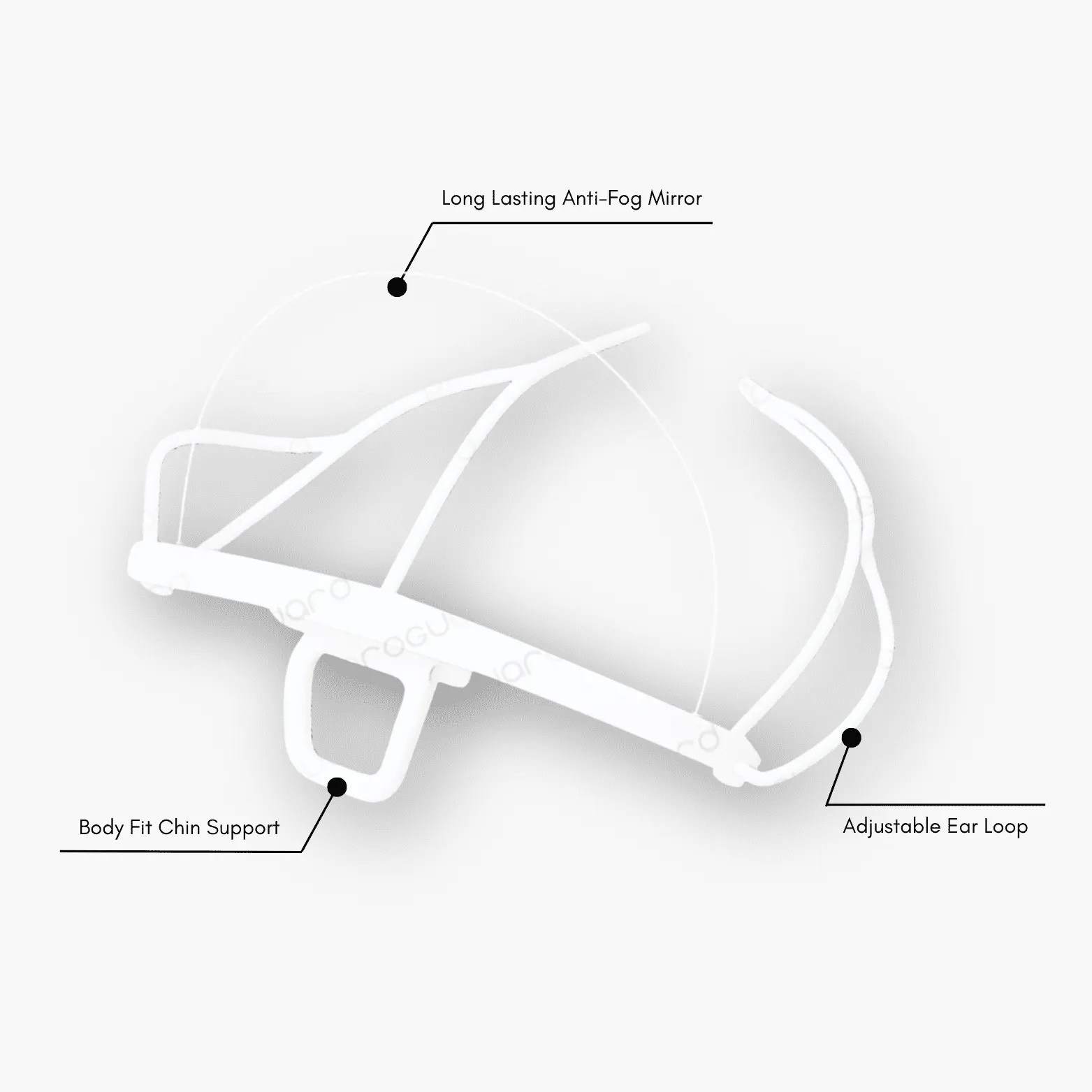 PROGUARD Spit Guard Mask