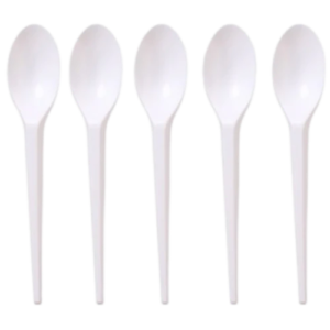 7'' Plastic Spoon (White)