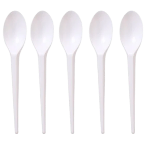 7'' Plastic Spoon (White)