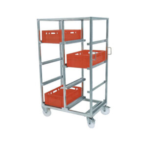 Storey cart for plastic crates