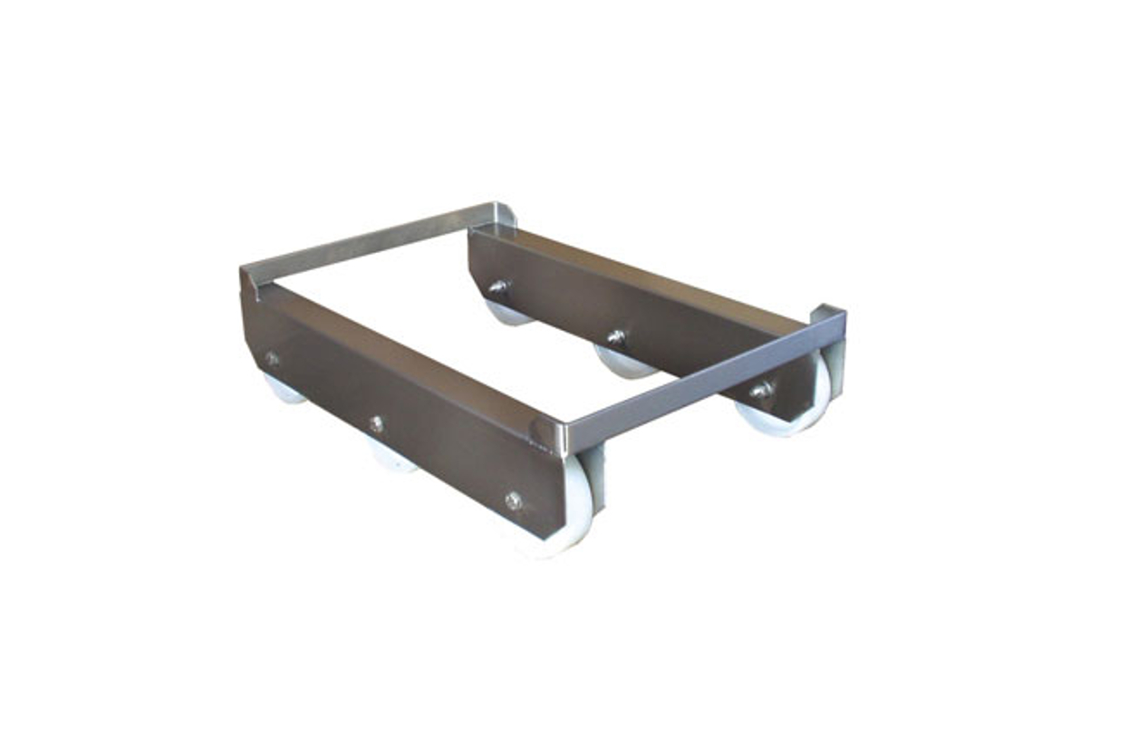 Plastic crates transporting roller